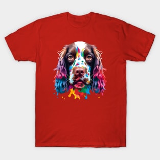 Springer Spaniel Painting Art T-Shirt